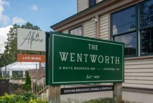 The Wentworth A White Mountain Inn--Jackson, NH sign