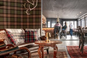Lounge area at the Alpine