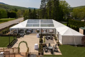 Event tent outside the Wentworth Inn