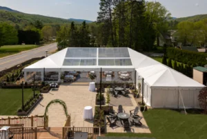 Event tent outside the Wentworth Inn